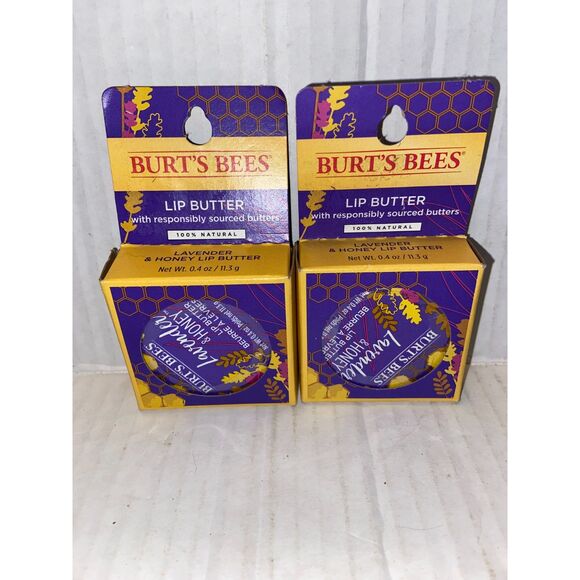 Burt's Bees Lip Butter Lavender & Honey 0.4oz ( Lot of 3 ) New - Picture 3 of 5